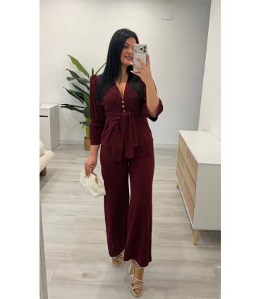 Conjunto chaqueta Burdeos