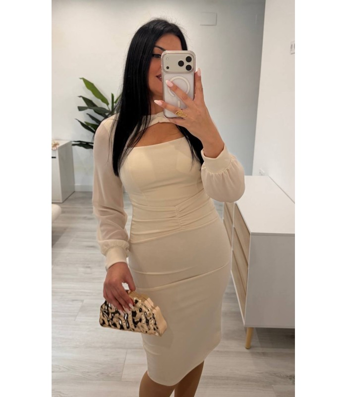 Vestido Graciela crudo