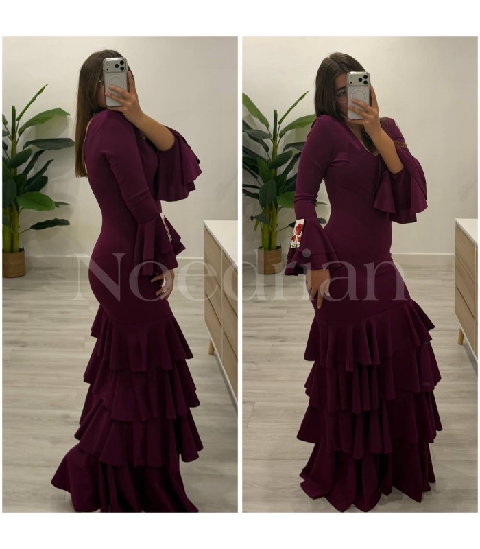 Vestido flamenca buganvilla