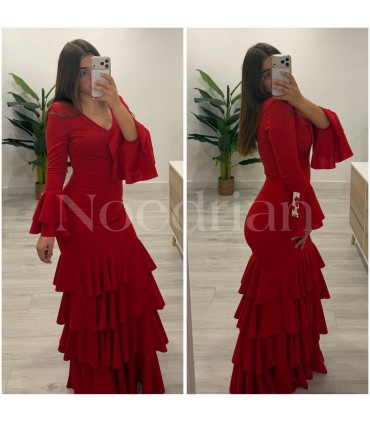 Vestido flamenca rojo