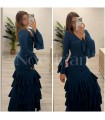 Vestido flamenca petroleo