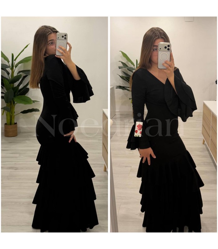 Vestido flamenca negro