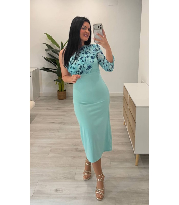 Vestido azul Rosaura