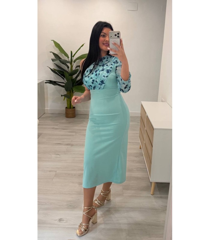 Vestido azul Rosaura