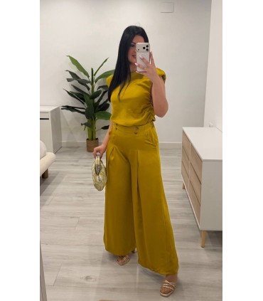 Conjunto Mássimo satén oro