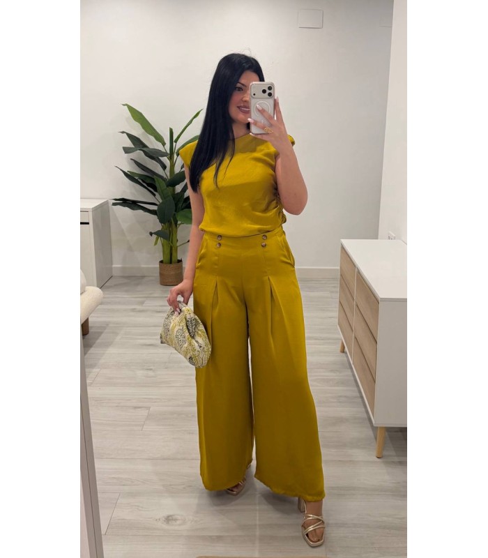 Conjunto Mássimo satén oro