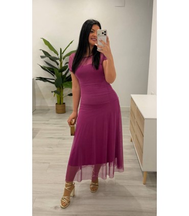 Vestido Brenda buganvilla