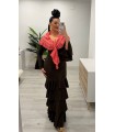 Vestido flamenca marrón