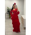 Vestido flamenca volantes rojo