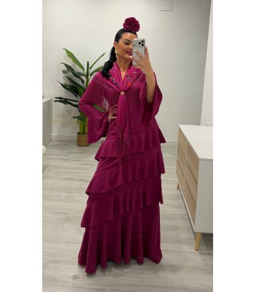 Mantoncillo flecos buganvilla