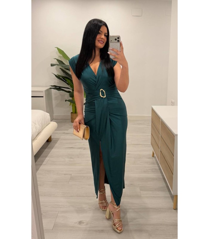 Vestido Sophie petroleo