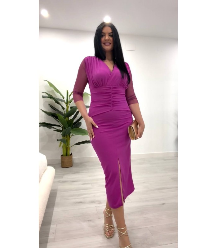 Vestido Esperanza buganvilla