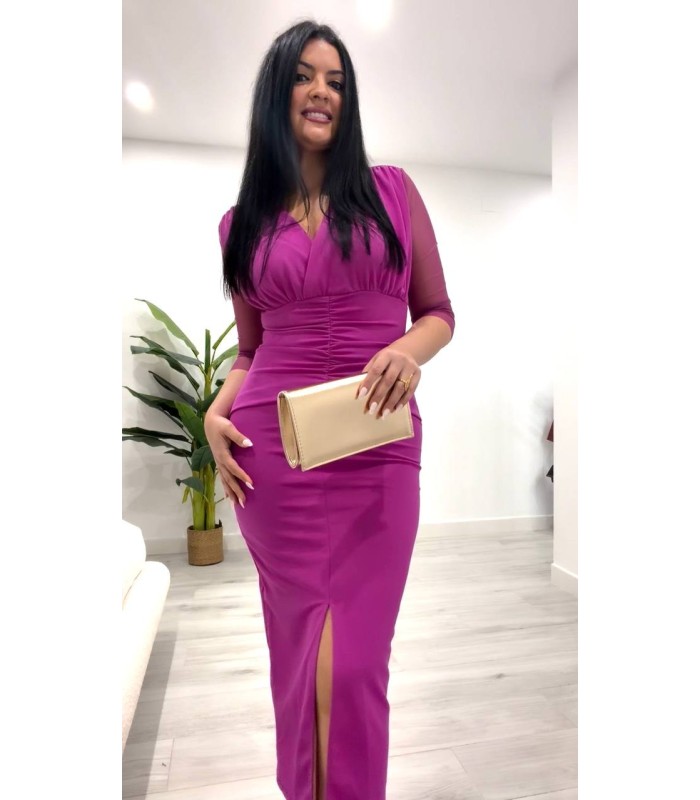 Vestido Esperanza buganvilla