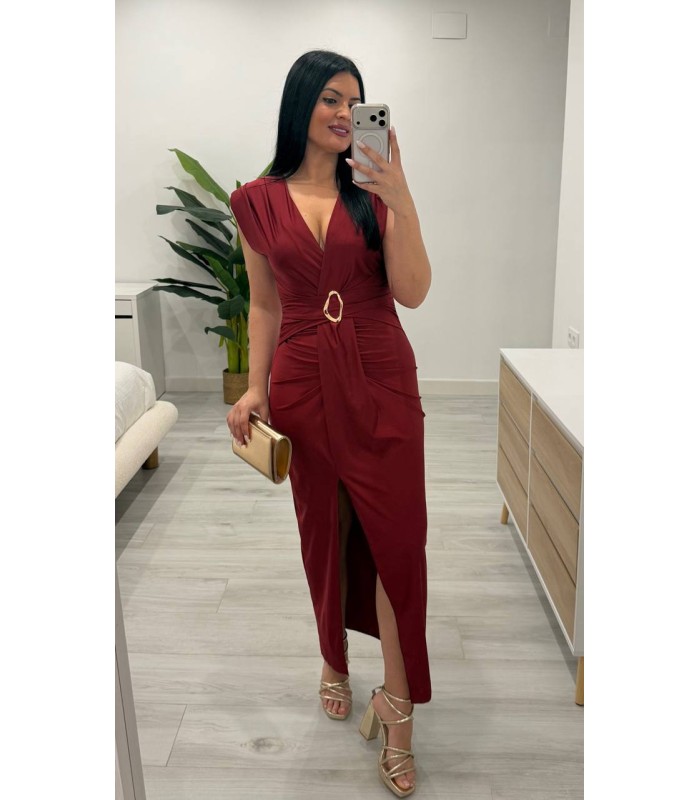 Vestido Sophie granate