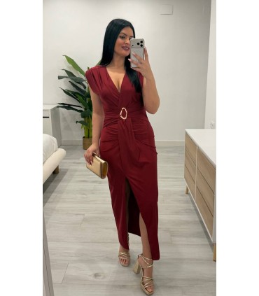 Vestido Sophie granate