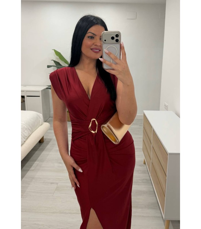 Vestido Sophie granate