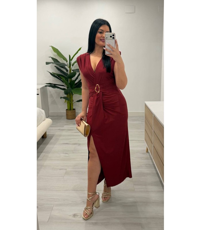 Vestido Sophie granate