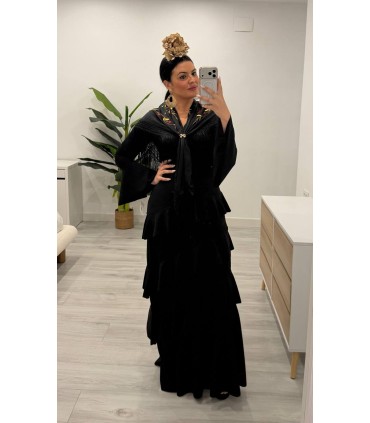 Vestido flamenca volantes negro