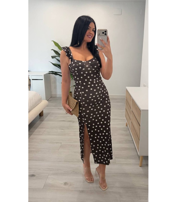 Vestido Loreta marrón