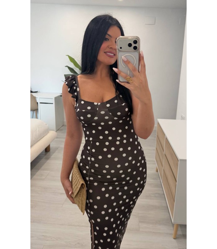 Vestido Loreta marrón