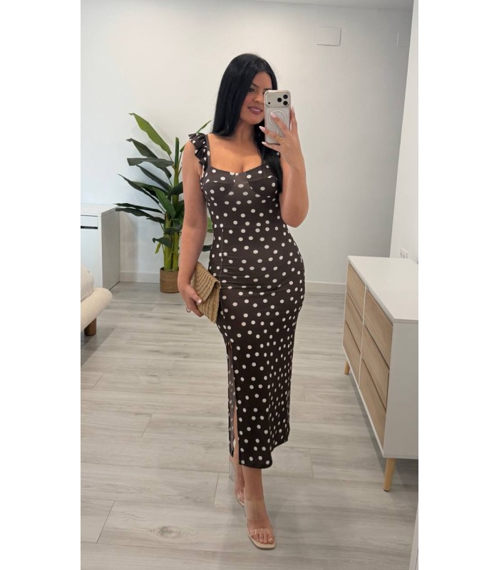 Vestido Loreta marrón