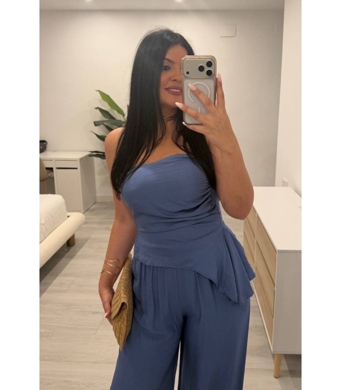 Conjunto lino azulón