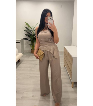 Conjunto lino piedra