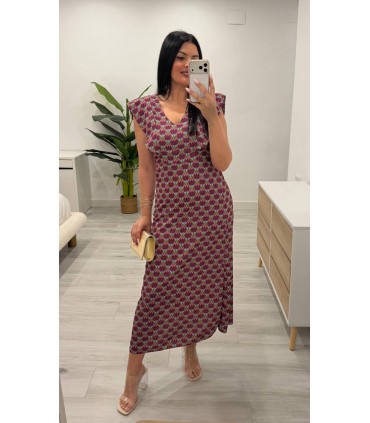 Vestido Casandra buganvilla