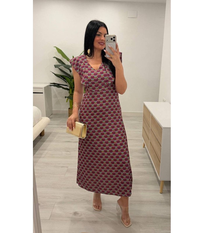 Vestido Casandra buganvilla