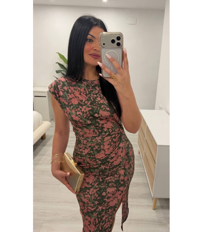 Vestido Rossé sin mangas verde