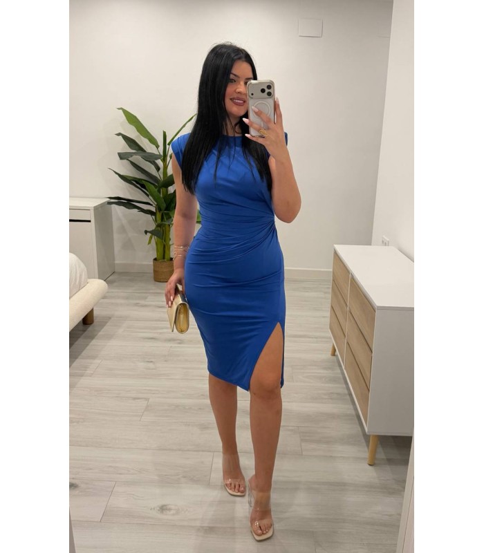 Vestido Rossé sin mangas azulina