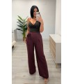 Pantalón lazo granate