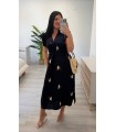 Vestido Lino azul marino