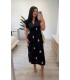 Vestido Lino azul marino