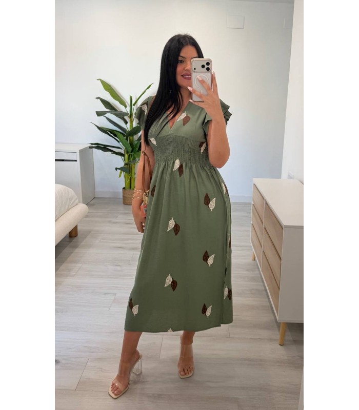 Vestido Lino verde