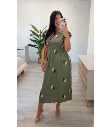 Vestido Lino verde