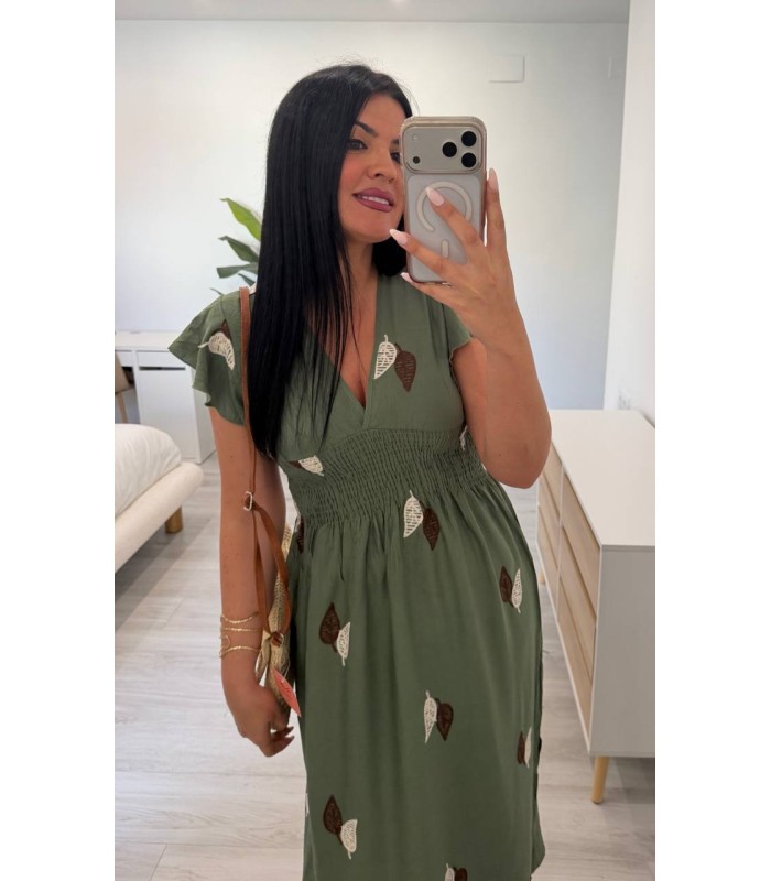 Vestido Lino verde