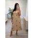 Vestido Lino camel