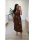 Vestido Lino marrón