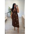 Vestido Lino marrón