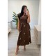 Vestido Lino marrón