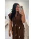 Vestido Lino marrón