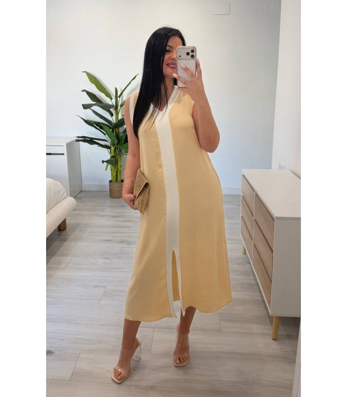 Vestido Miren camel