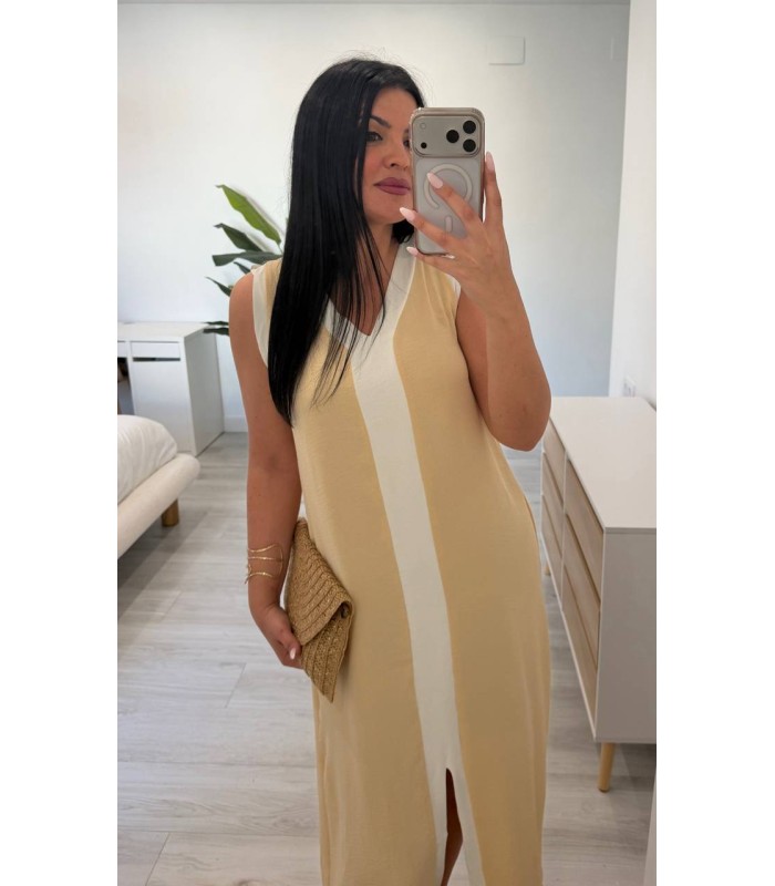 Vestido Miren camel