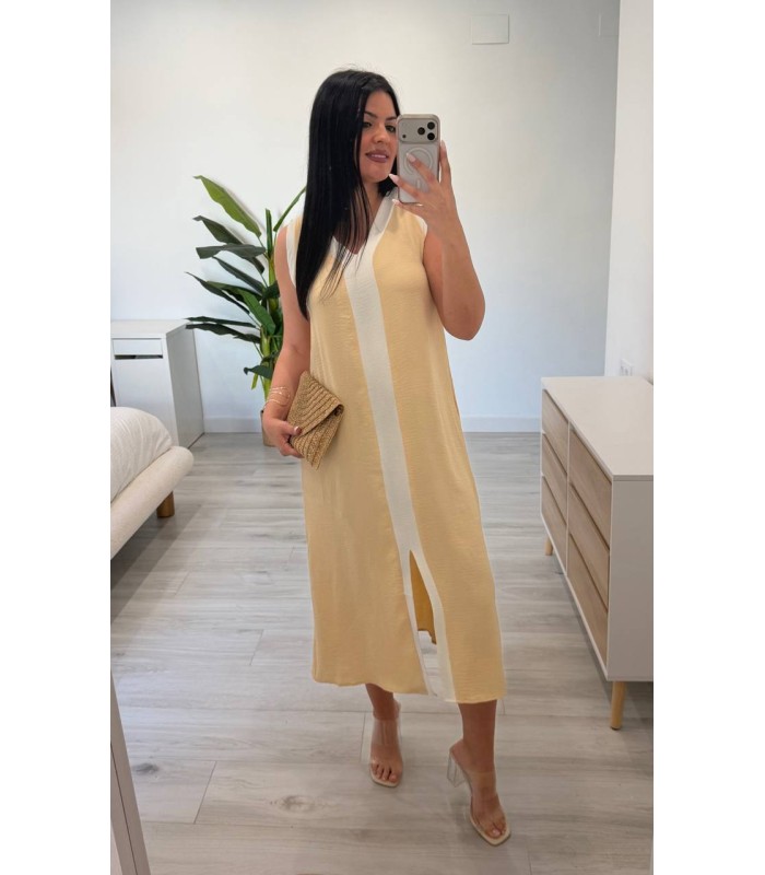 Vestido Miren camel