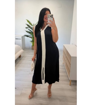 Vestido Miren azul marino