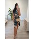 Vestido Rossé sin mangas petroleo