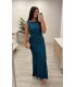 Vestido Clara petroleo