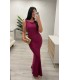 Vestido Clara buganvilla