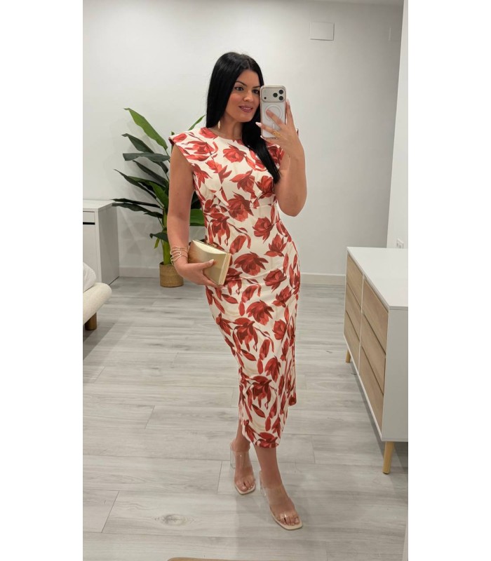 Vestido Tina teja